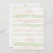 Onder het Zee Baby shower Boho Ocean Girl Kaart (Achterkant)