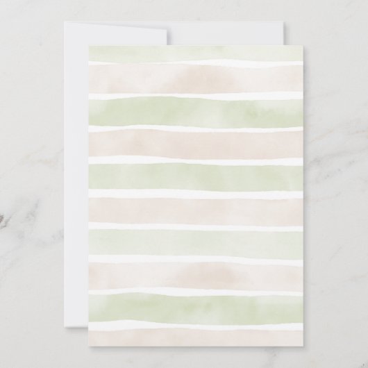 Onder het Zee Baby shower Boho Ocean Girl Kaart (Achterkant)