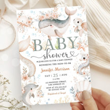 Onder het Zee Baby shower Boho Ocean Girl