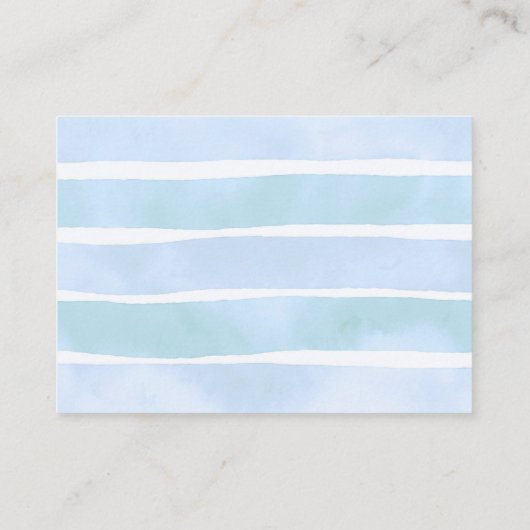 Onder het Zee Baby shower Boy Books voor Baby Informatiekaartje (Achterkant)