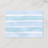 Onder het Zee Baby shower Boy Ocean Diaper Raffle Informatiekaartje (Achterkant)