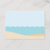 Onder het Zee Baby shower Breng een Boek Kaart (Achterkant)