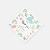 Onder het Zee Baby shower Cute Kawaii Hartelijk da Servet (Hoek)