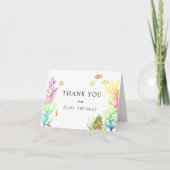 Onder het Zee Baby shower Dank U Bedankkaart (Voorkant)