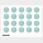 Onder het Zee Baby shower Dank u Sticker (Vel)