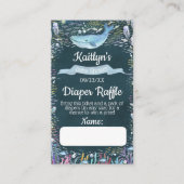 Onder het Zee Baby shower Diaper Raffle Ticket Informatiekaartje (Voorkant)