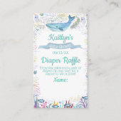 Onder het Zee Baby shower Diaper Raffle Ticket Informatiekaartje (Voorkant)