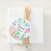 Onder het Zee Baby shower Favor Gift Label (In situ)