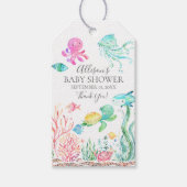 Onder het Zee Baby shower Favor Gift Label Cadeaulabel (Voorkant)