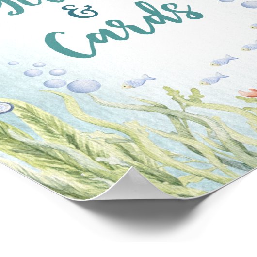 Onder het Zee Baby shower geschenken/Kaarten Poste Poster (Hoek)