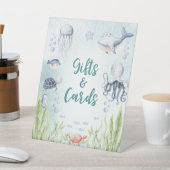 Onder het Zee Baby shower geschenken voetstuk teke Reclamebord Met Voetstuk (Insitu)