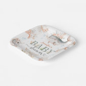 Onder het Zee Baby shower Girl Pink Ocean Papieren Bordje (Gebogen)