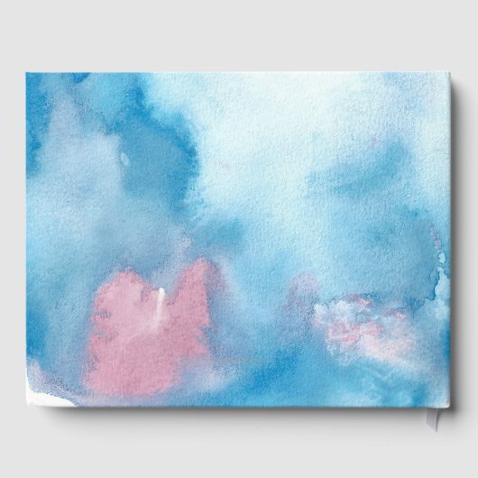 Onder het Zee Baby shower Guest Book Gastenboek (Achterkant)