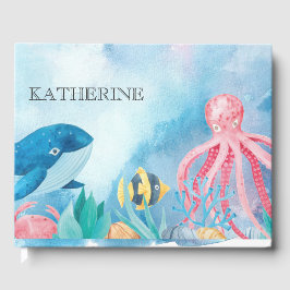 Onder het Zee Baby shower Guest Book Gastenboek