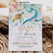 Onder het Zee Baby shower Invitation Girl Ocean Kaart