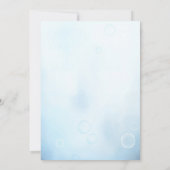 Onder het Zee Baby Shower Invitations Ocean Beach Kaart (Achterkant)