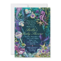 Onder het Zee Baby Shower Invitting
