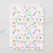 Onder het Zee Baby Shower Invitting Kaart (Achterkant)