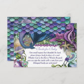 Onder het Zee Baby shower Kaarten invoegen (Voorkant / Achterkant)