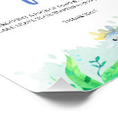 Onder het Zee Baby shower Luier Raffle Teken Foto Afdruk (Hoek)