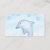 Onder het Zee Baby shower Luierkaartje Informatiekaartje (Achterkant)