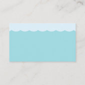 Onder het Zee Baby shower Luierkaartje Informatiekaartje (Achterkant)