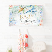 Onder het zee Baby shower Meisje Achtergrond Banne Spandoek (Insitu)