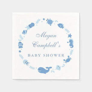 Onder het Zee Baby shower Napkins Servetten