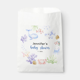 Onder het Zee Baby shower Ocean Animals Bedankzakje