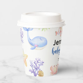 Onder het Zee Baby shower Ocean Animals Papieren Bekers
