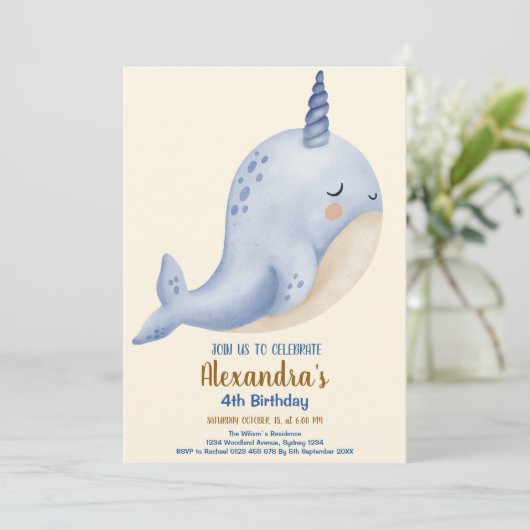Onder het Zee Baby shower Ocean Birthday Kaart (Staand voorkant)