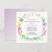 Onder het Zee Baby shower per post Kaart (Voorkant / Achterkant)