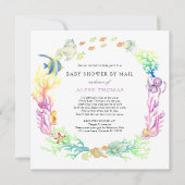 Onder het Zee Baby shower per post Kaart (Voorkant)