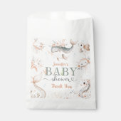 Onder het Zee Baby shower Pink Boho Ocean Bedankzakje (Voorkant)