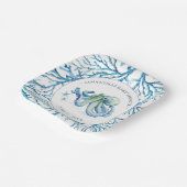 Onder het Zee Baby shower plein Papieren Bordje (Gebogen)