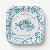 Onder het Zee Baby shower plein Papieren Bordje (Voorkant)