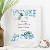 Onder het Zee Baby shower Posters
