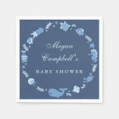 Onder het Zee Baby shower servetten (Voorkant)