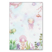 Onder het Zee Baby shower tafel nummer teken Kaart (Achterkant)