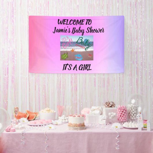 Onder het Zee Baby shower: Verwelkoming van ons me Spandoek (Feest)