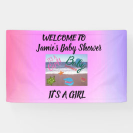 Onder het Zee Baby shower: Verwelkoming van ons me Spandoek