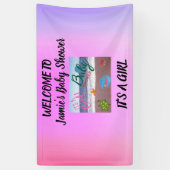 Onder het Zee Baby shower: Verwelkoming van ons me Spandoek (Verticaal)