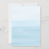 Onder het Zee Baby shower Waterverf Whale Floral Kaart (Achterkant)