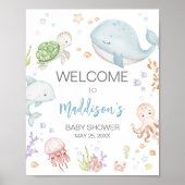 Onder het Zee Baby shower welkom Poster (Voorkant)