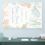 Onder het Zee Baby shower welkomstbord banner (Beurs)
