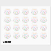Onder het Zee Baby Sip and See Ronde Sticker (Vel)