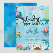 Onder het Zee | Baby-strooi Kaart (Voorkant / Achterkant)