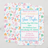 Onder het Zee Baby strooien Kaart (Voorkant / Achterkant)