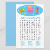 Onder het zee Baby word scramble game (Voorkant / Achterkant)