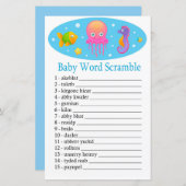 Onder het zee Baby word scramble game (Voorkant / Achterkant)